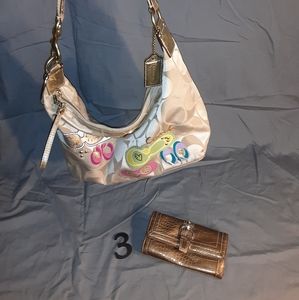 Coach purse and wallet